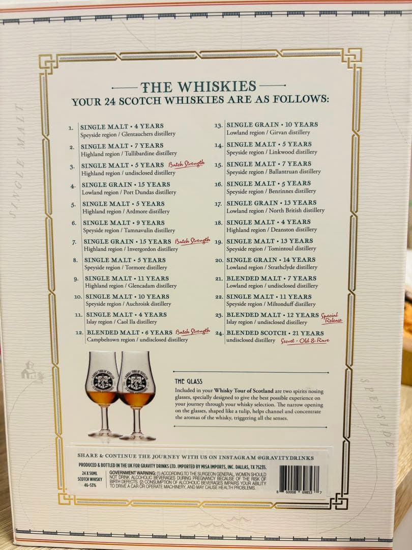 ウイスキー　アドベント・コレクション２４　ミニボトル　ミニチュア　小瓶