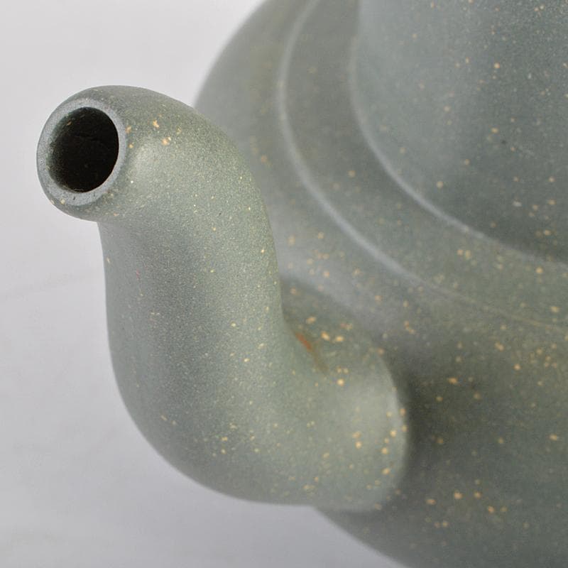 中国　銭菊仙制款　緑泥　神獣摘　急須　茶壷　C　R6159