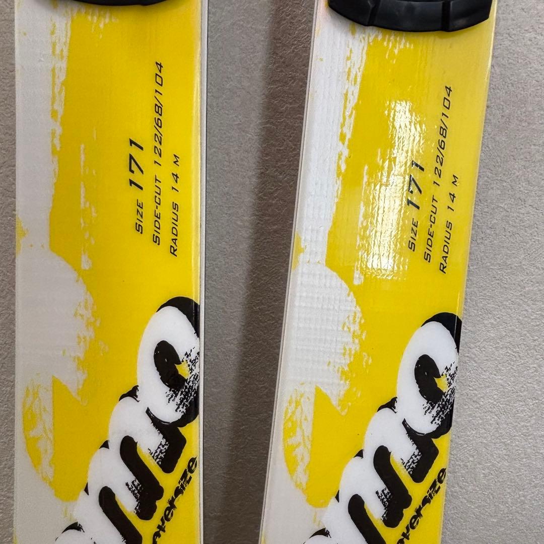 美品　ロシニョールRossignol カービングスキー板　171cm DEMOα