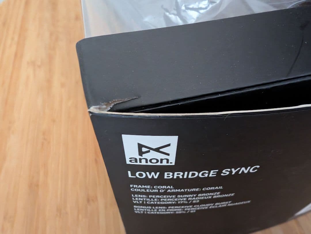 ③anon.Sync Low Bridge Fit Goggles+B.Lens