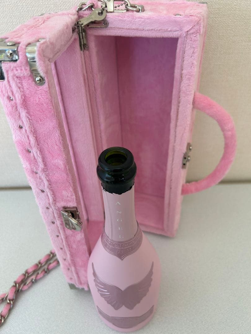 ピンク ボトルケース付き