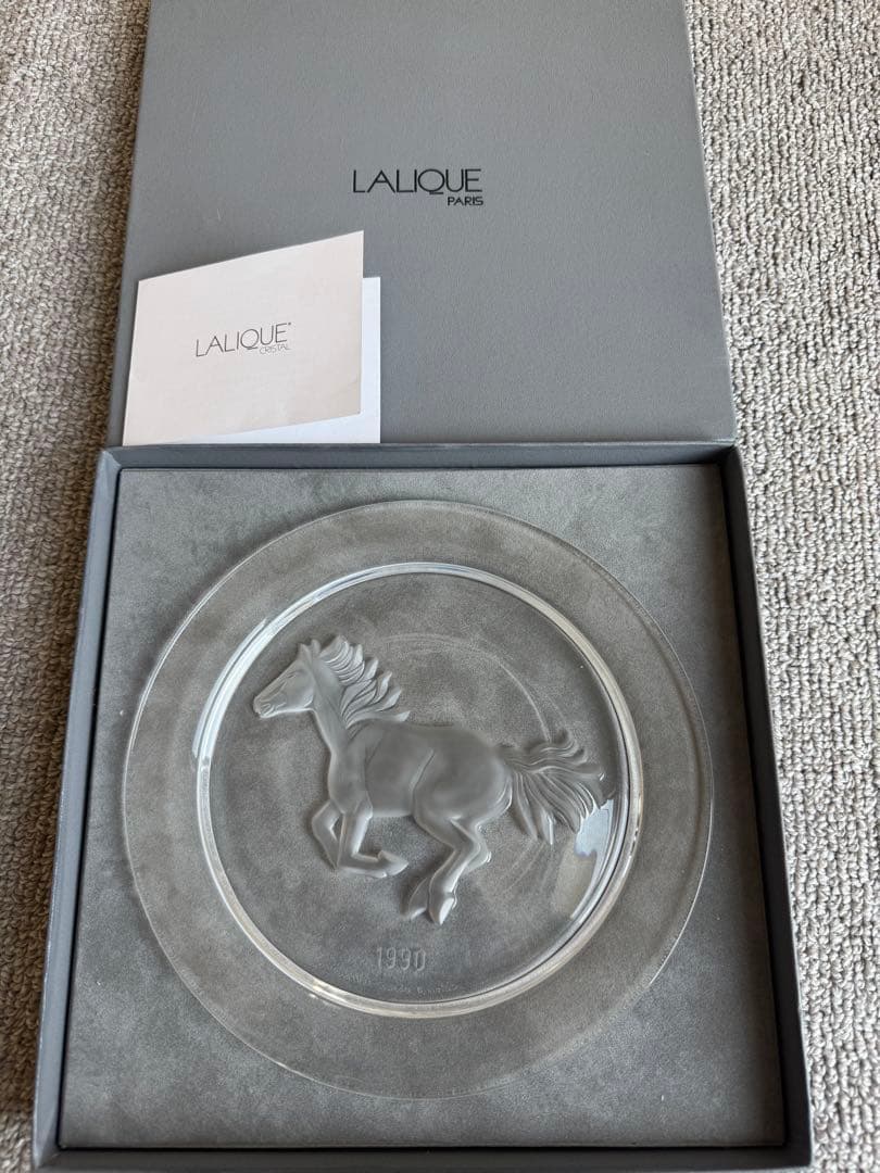 ラリック限定品　イヤープレート駿馬