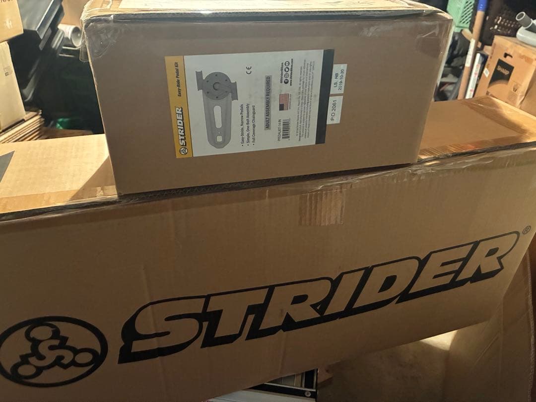 新品箱入 限定色 STRIDER 14x ライムイエロー ペダルユニット付き