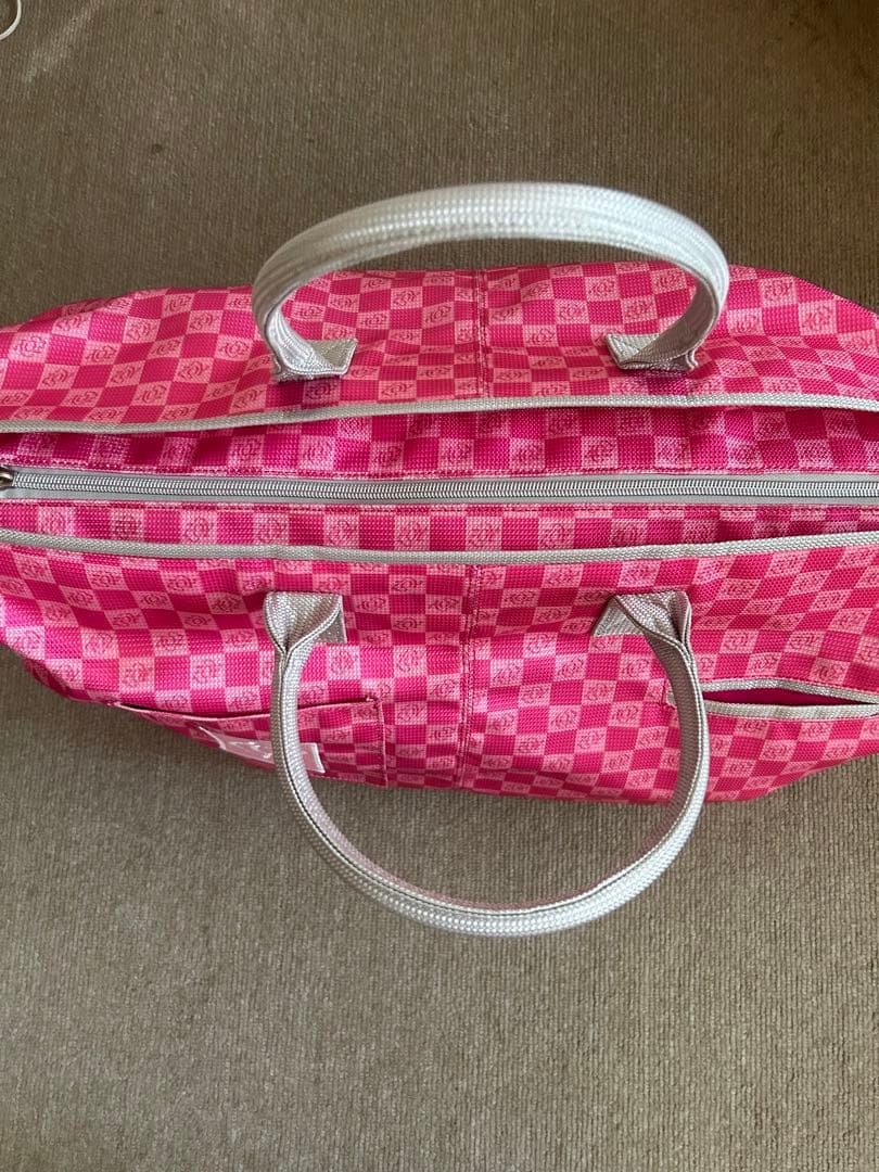 ZOY ゾーイ 2WAY ボストンバッグ 総柄 ピンク系