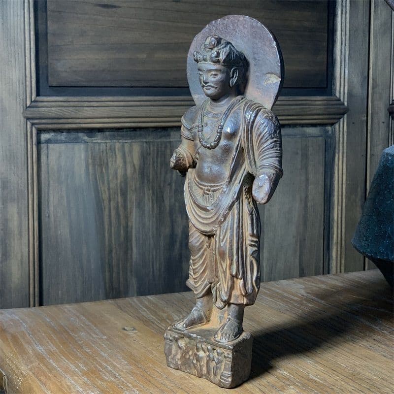 ガンダーラ禅定立像 仏像 彫刻 鎮宅辟邪 開運風水 招財 置物