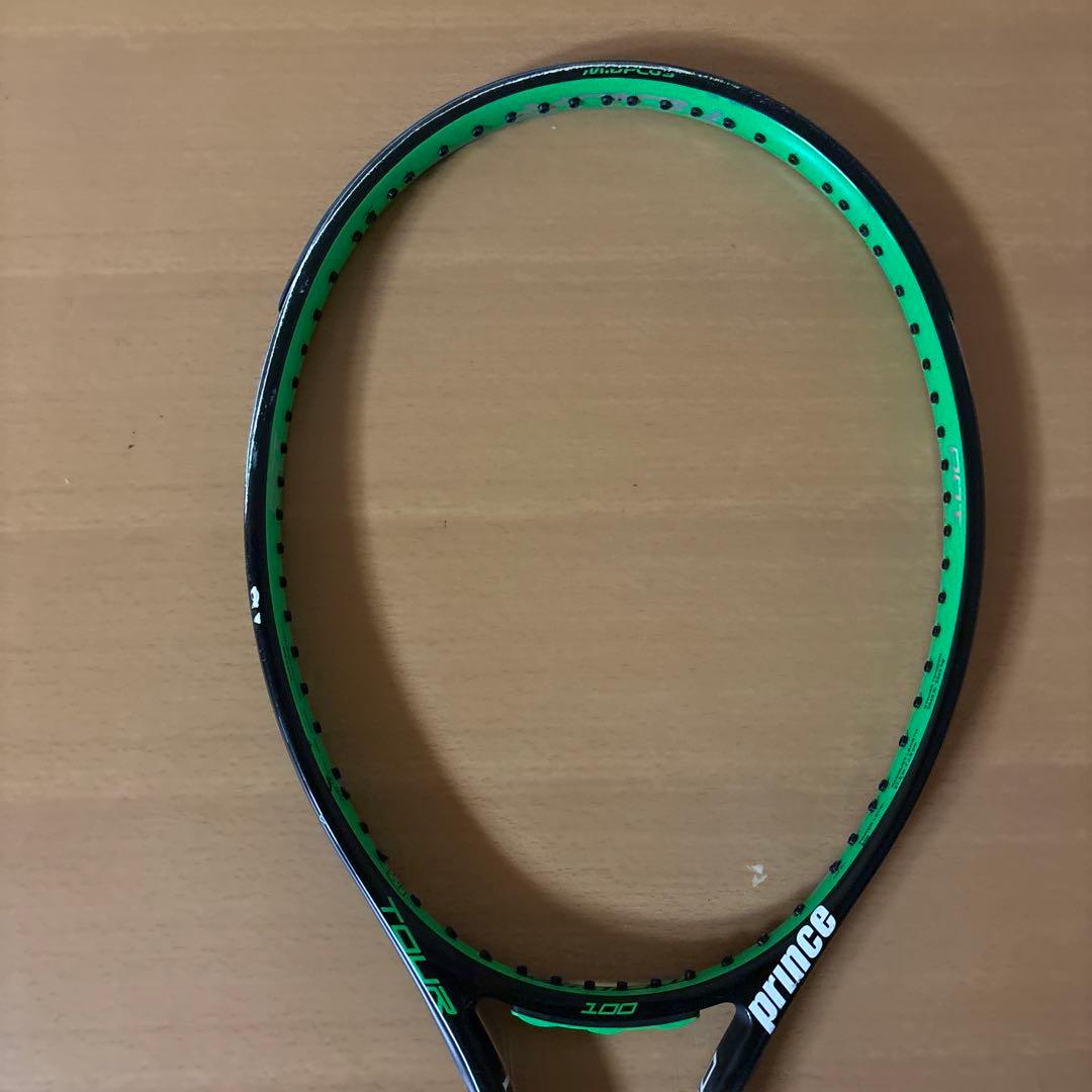 【中古】prince TOUR 100 Textreme テニスラケット　3本