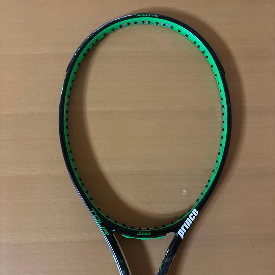 【中古】prince TOUR 100 Textreme テニスラケット　3本