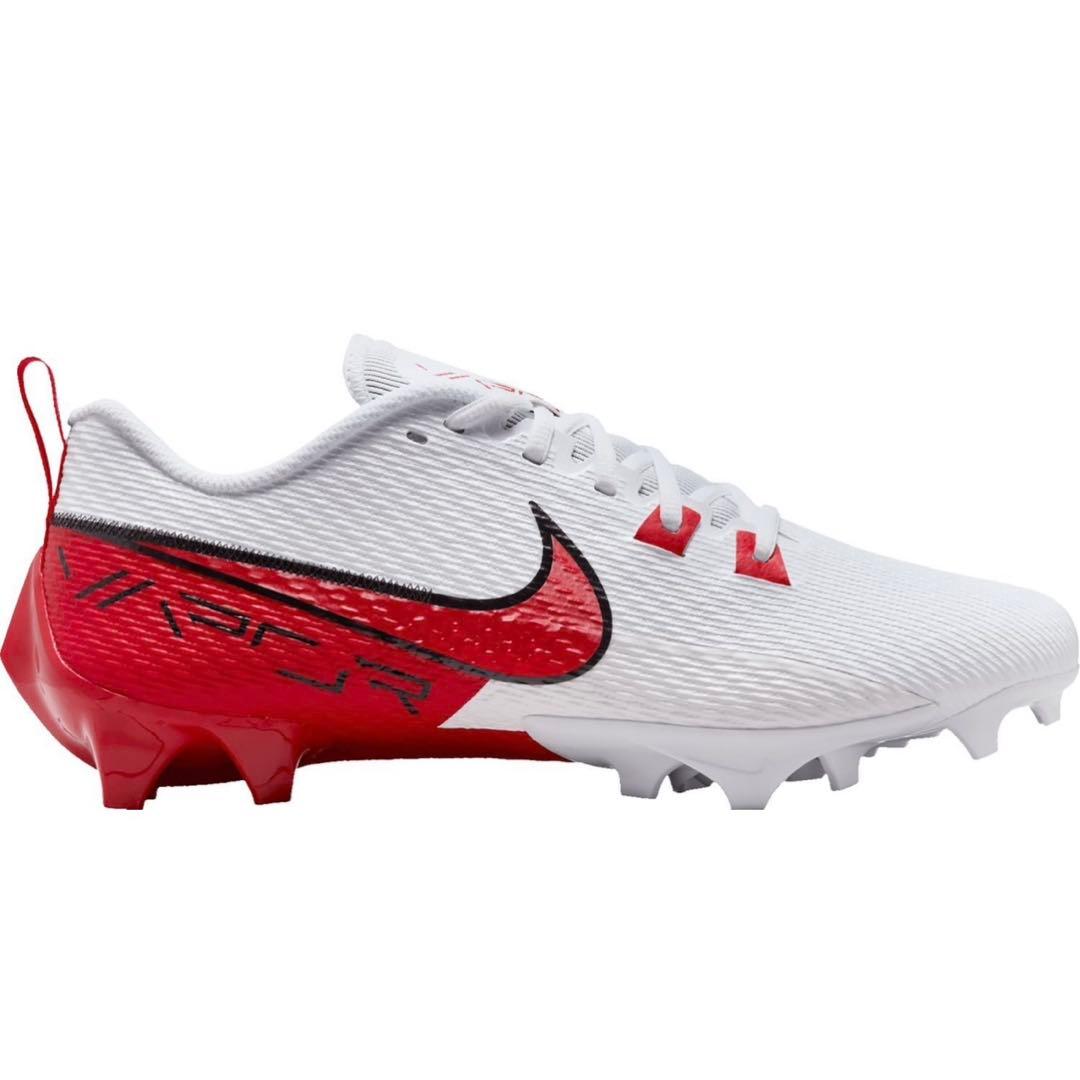 ナイキ 26.5ヴェイパー エッジ アメフト スパイク シューズ 靴 白 赤