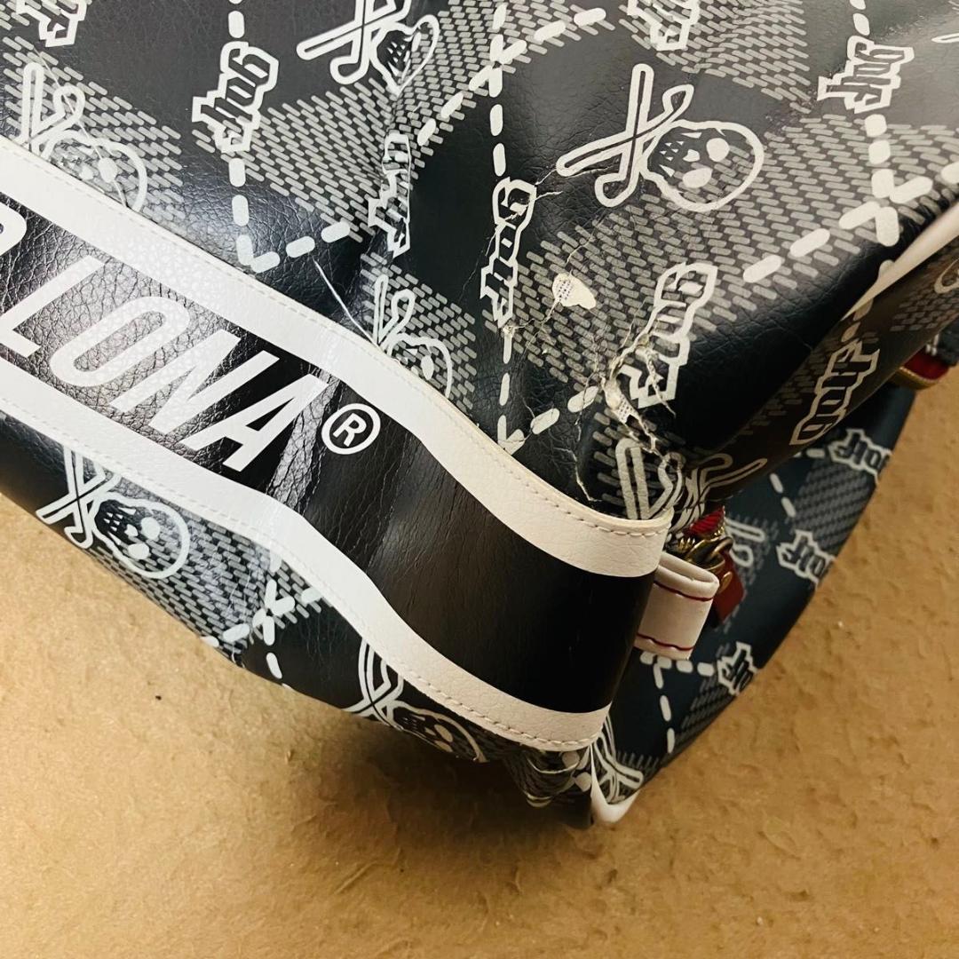 希少 MARK&LONA キャディバッグ Skull&Kilt 7分割 スカル柄