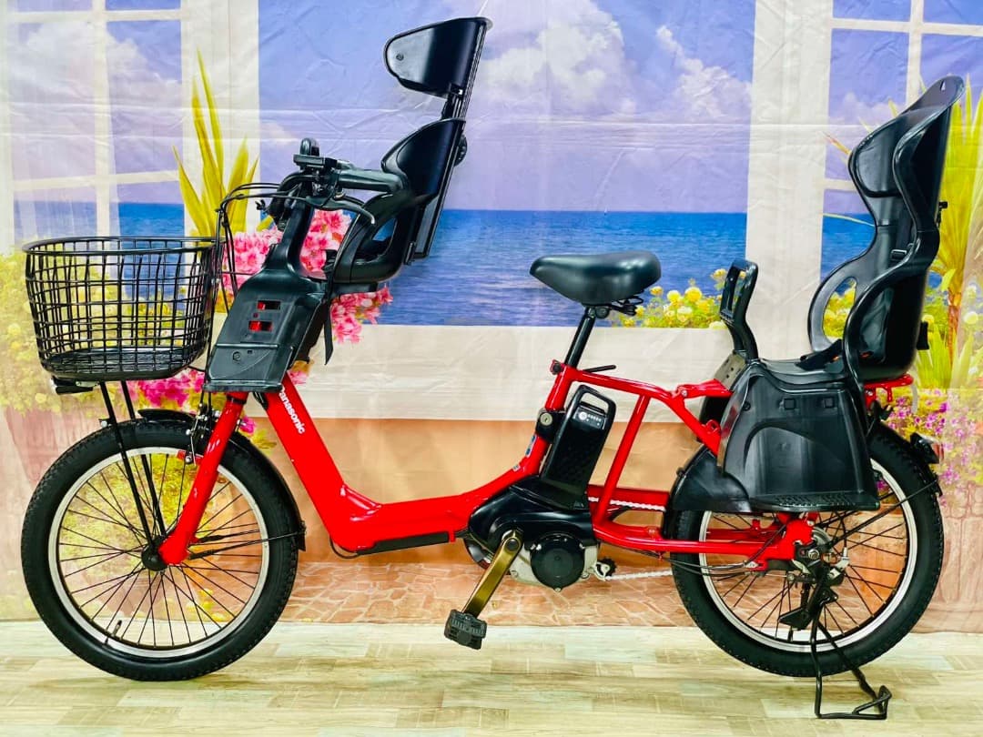 王様ギュットアニーズ⭐️16AHパナソニック子供乗せ電動アシスト自転車Y2358