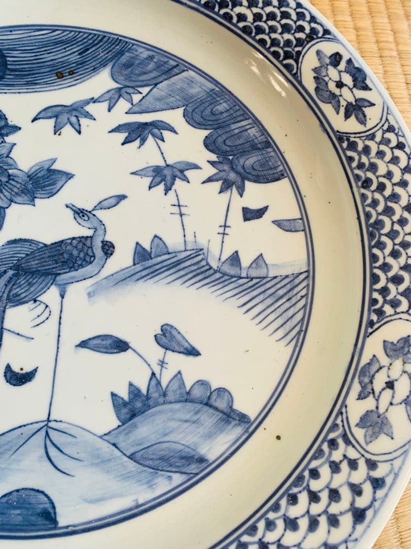 中国染付(青花)大皿(あずき3様さ専用)