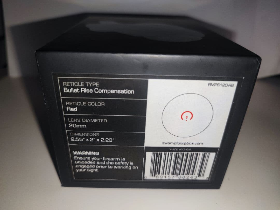 新品未使用 実物 SWAMPFOX RAIDER 等倍 プリズムサイト 1x20