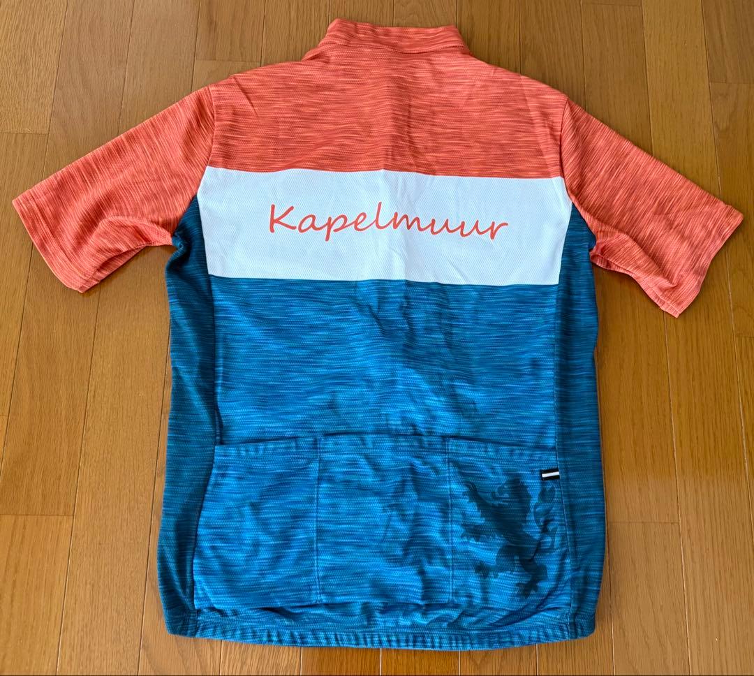 Kapel muur サイクルジャージ 半袖 オレンジ・青