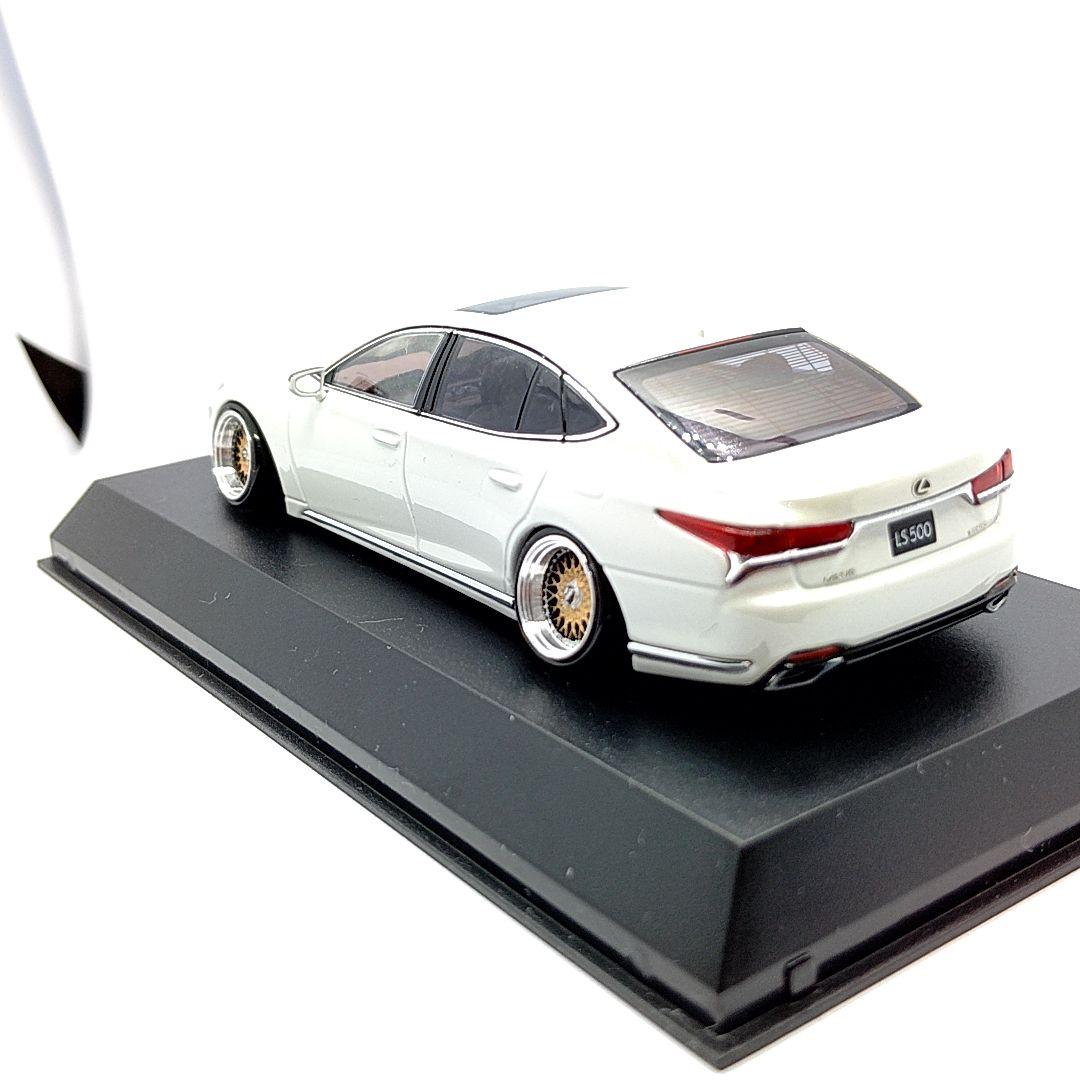 京商 ミニカー レクサス LS500 バージョンL ソニッククウォーツ BBS