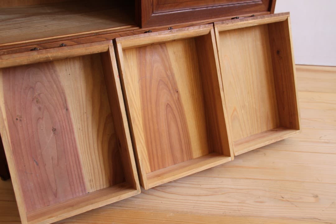 収納棚　チェスト　和箪笥　木製　ナチュラル　和家具　古道具　古家具　アンティーク