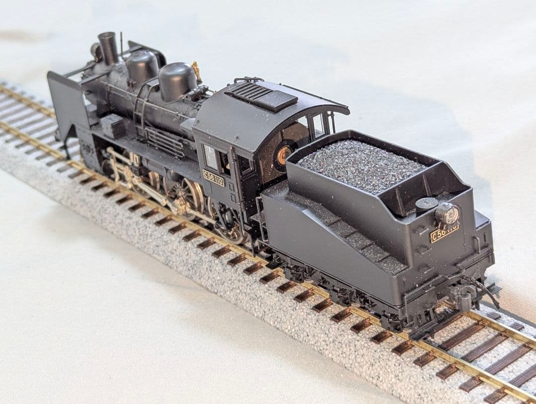 KATO　C56　蒸気機関車　【1-201】　HOゲージ　パーツ取付済み