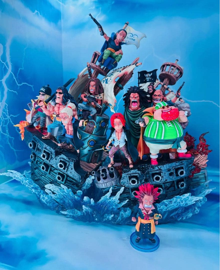 ワンピースフィギュア海外　赤髪海賊団