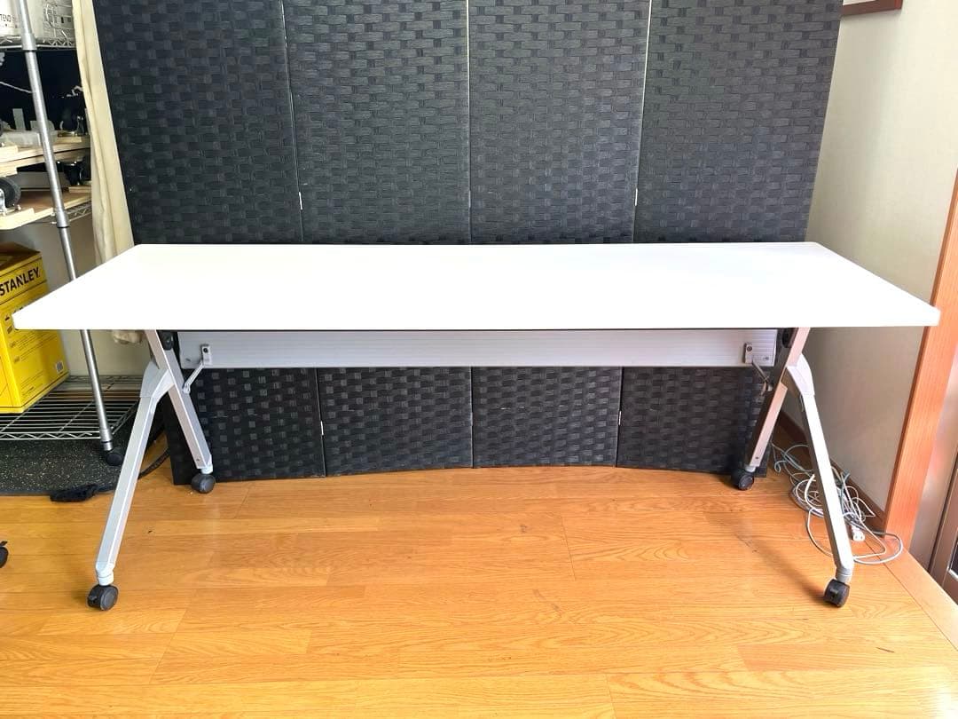 【名古屋引取限定 】オカムラ長机 折りたたみ式 オフィス 会議テーブル