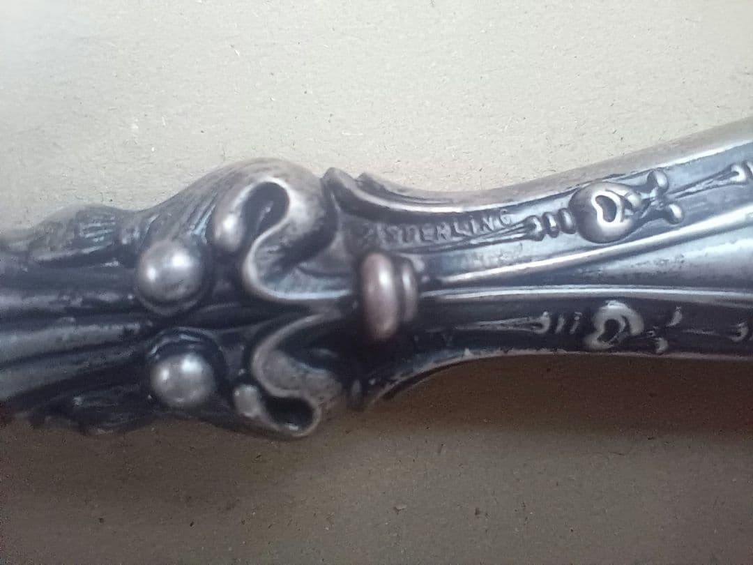 ビクトリア朝 純銀925ハンドル ネイルファイル 爪やすり アンティーク 骨董品