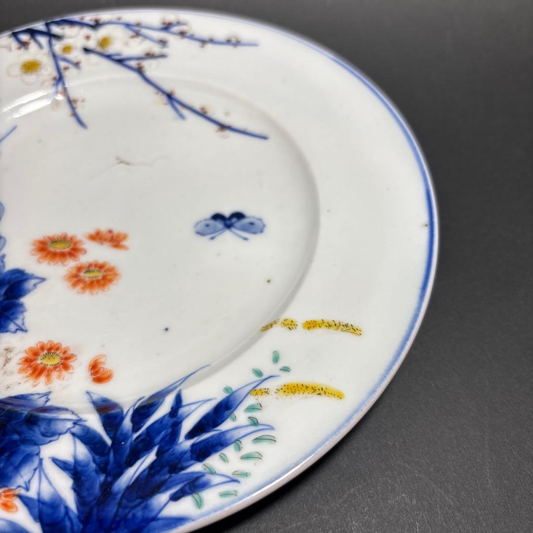 オールド香蘭社　明治期　デザート皿　里帰り品