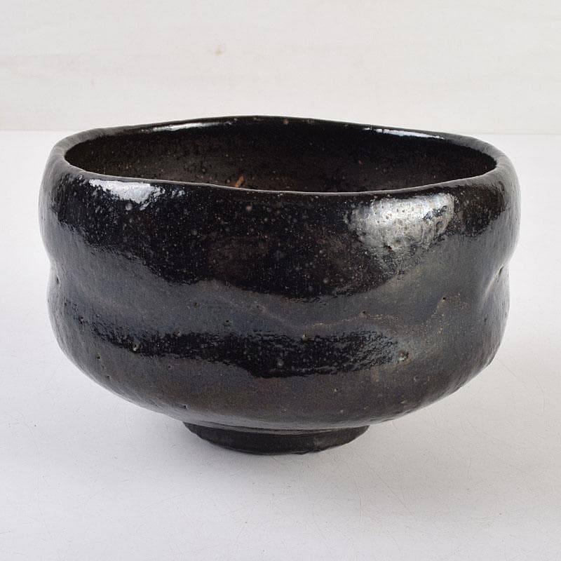 茶道具　楽吉左衛門　黒楽茶碗　共箱　M　R9210