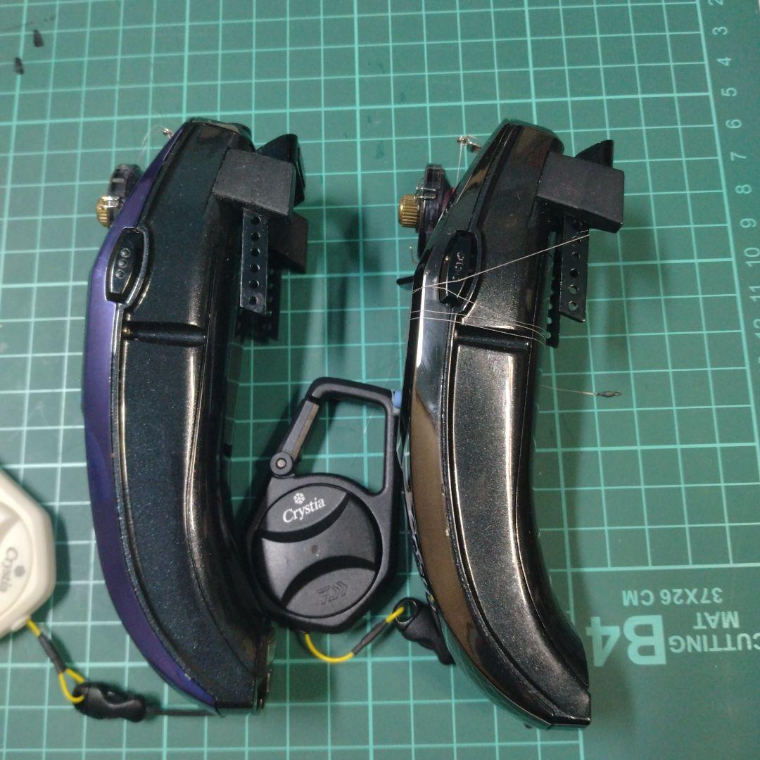 ヤマさんCrystia ワカサギ電動リール 青・黒 2色セットCRTR＋