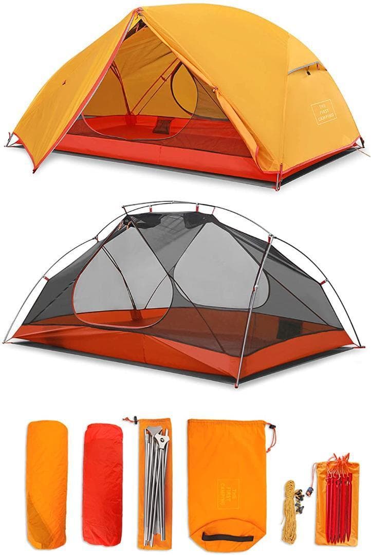 2人用 ツーリング ソロ テント 折りたたみ 超軽量 テント