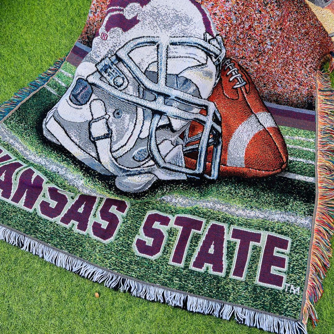 【rug】美品 KANSAS STATE NFL アメフト ラグ　マット