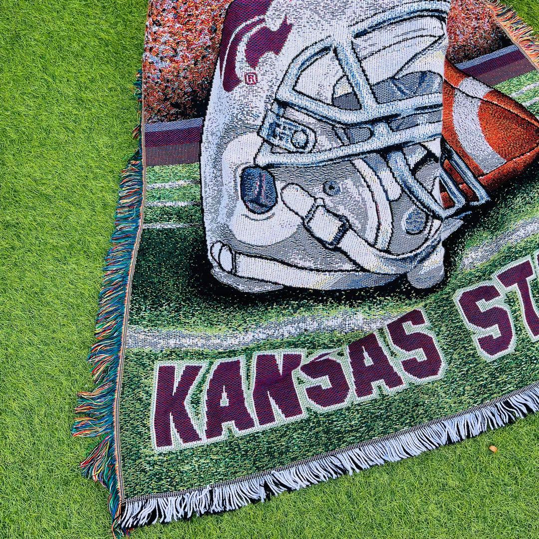【rug】美品 KANSAS STATE NFL アメフト ラグ　マット