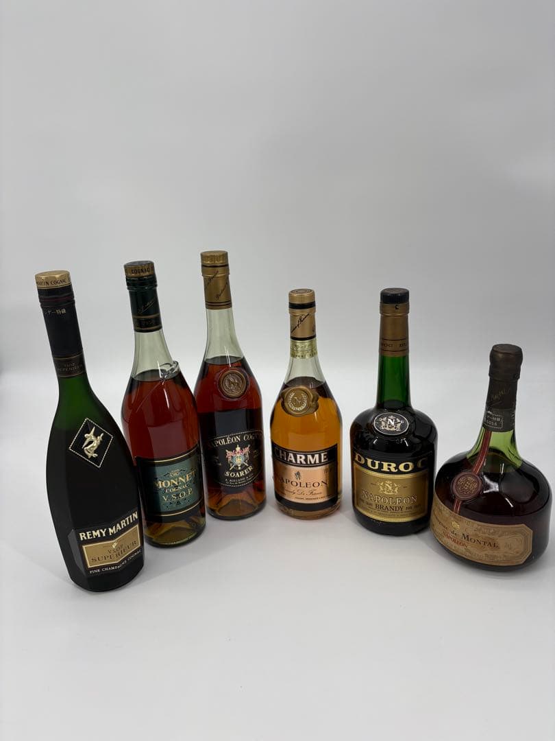 ブランデー 古酒 まとめ売り REMY MARTIN等 未開栓 6本セット