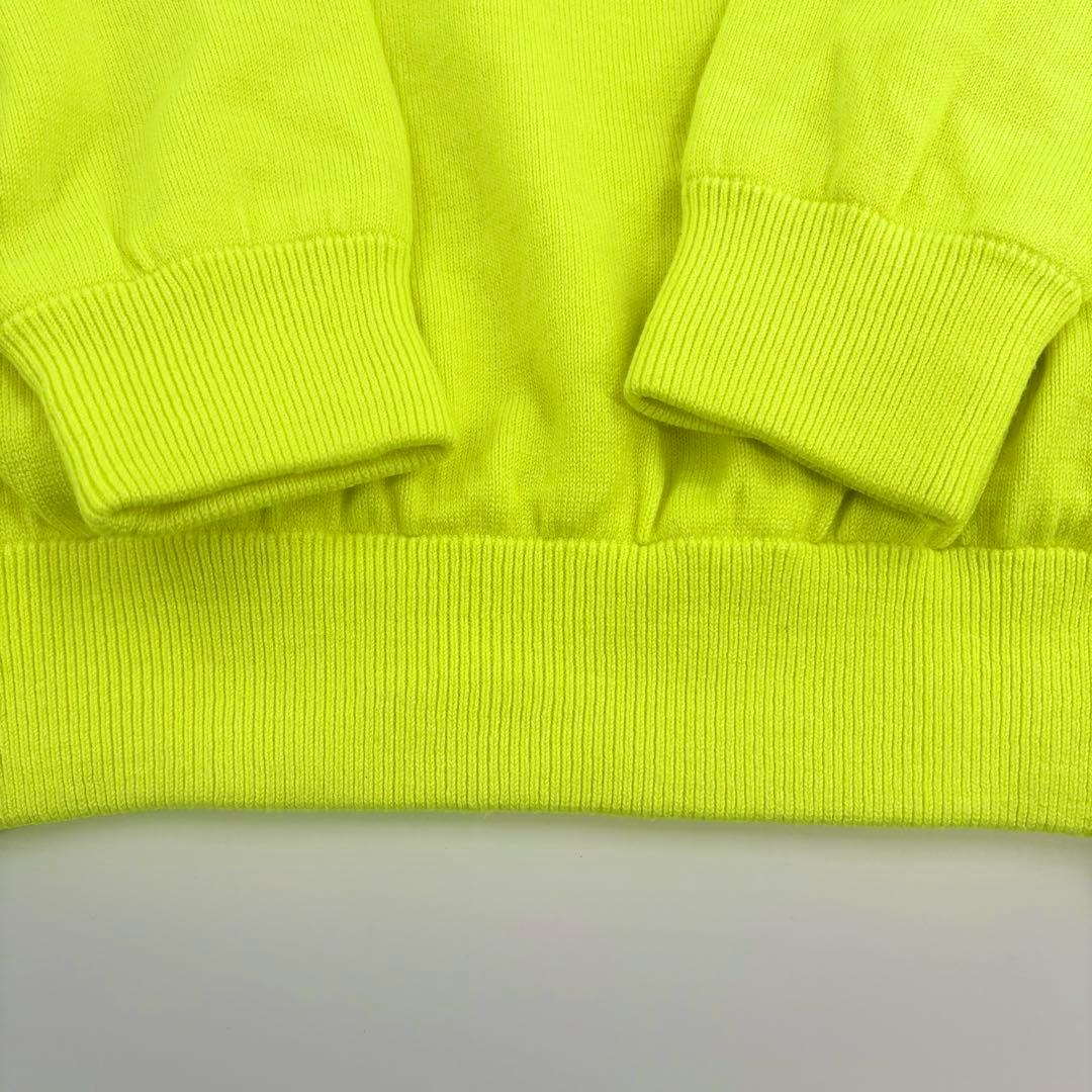 美品　BEAMS GOLF ニットジャケット XL ネオンカラー 735 防寒