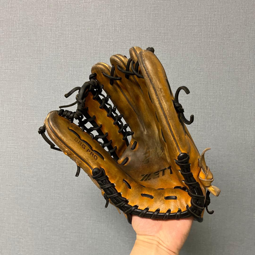 1114 ZETT プロステイタス オーダー 即戦力 軟式 外野手用グローブ