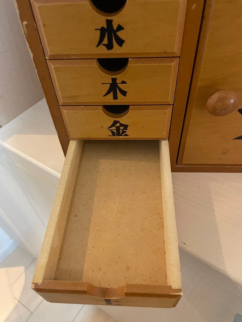 昭和レトロ　木製　薬箱　小引き出し　引き出し　古道具　　ヴィンテージ