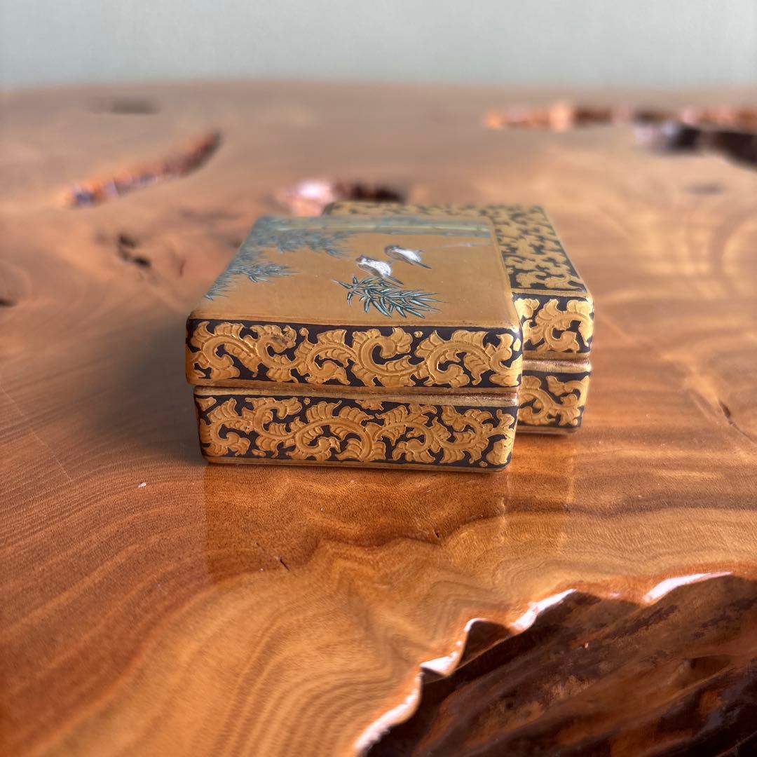 九谷焼 香合 清水翠東作 茶道具 共箱