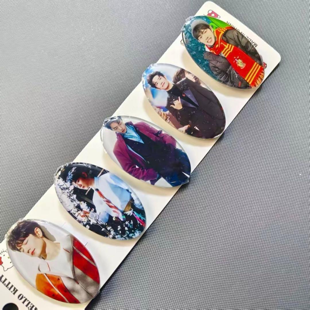 シャオジャン　肖战 レジンヘアピン5セット