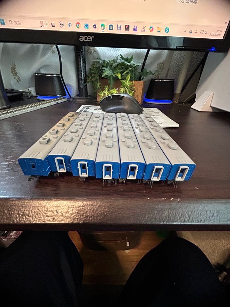 KATO12系客車AND TOMIX機関車セット9両ジャンク