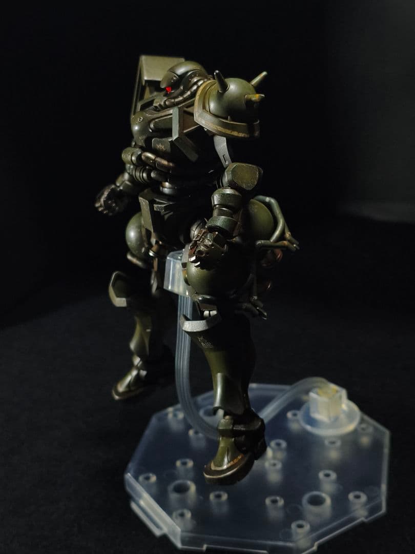 HG ザク(GQ) 全塗装完成品 ウェザリング仕上げ