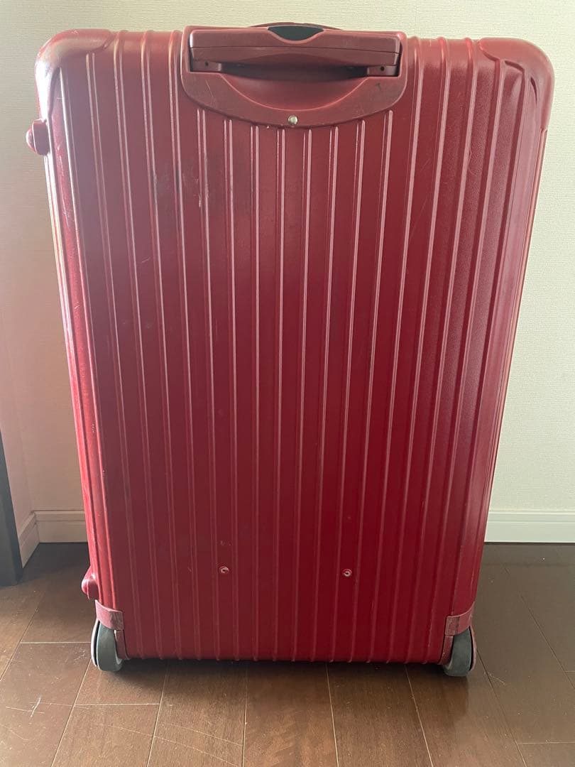 【匿名便】RIMOWA ビンテージ　レッド キャリーケース 大容量