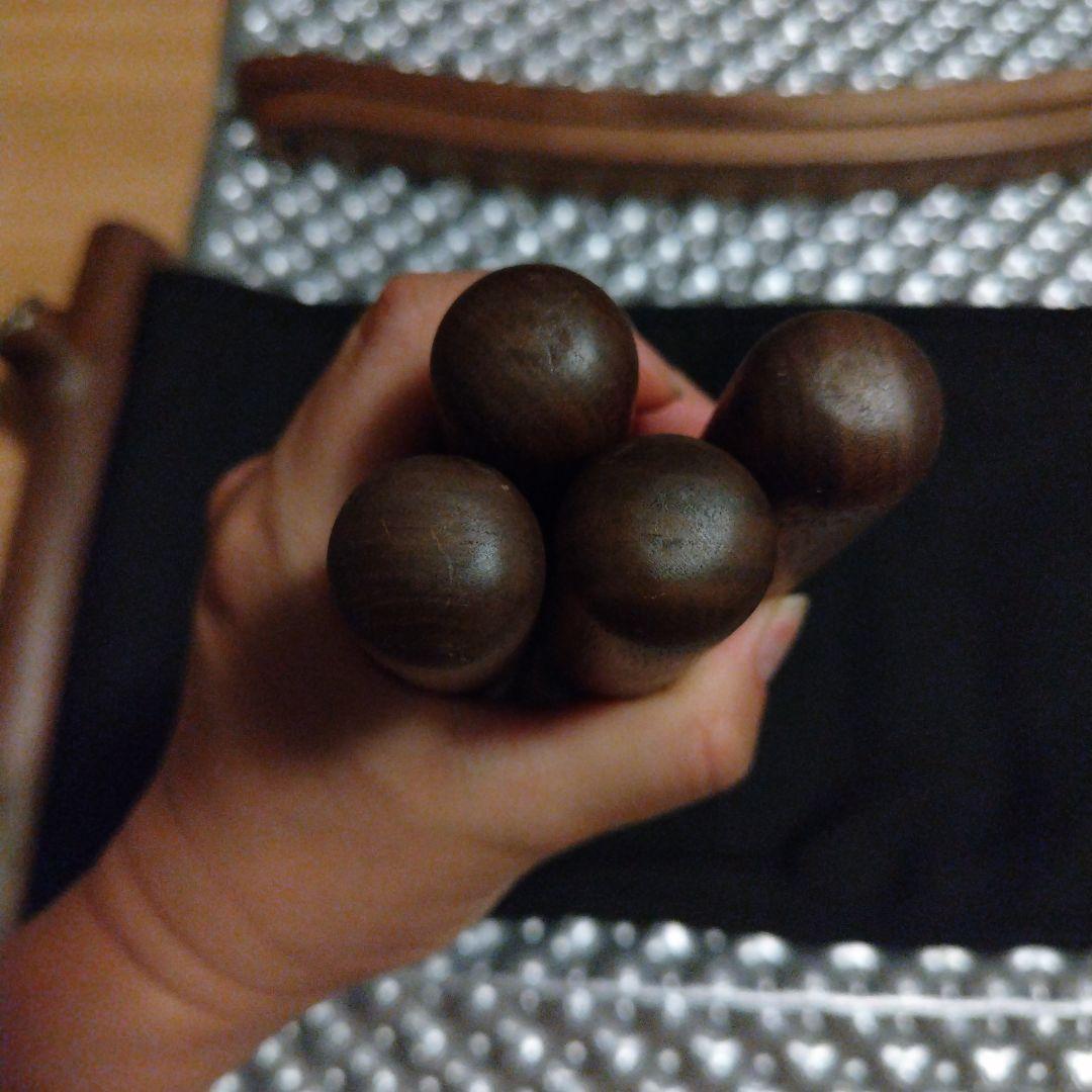 ikiki グランドチェア　スツールセット　ウォルナット　ブラック