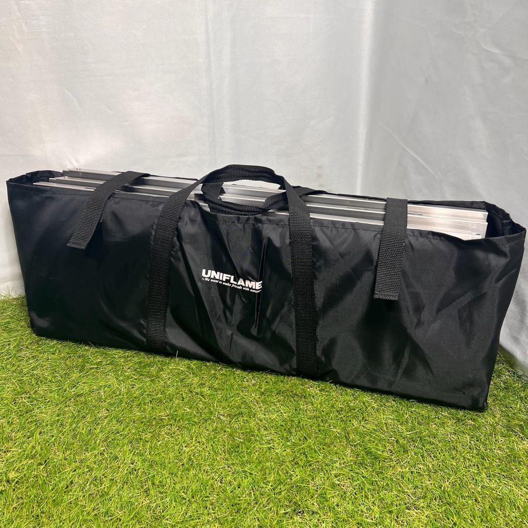 UNIFLAME フィールドラック 天板4枚セット ケース付 やや傷あり