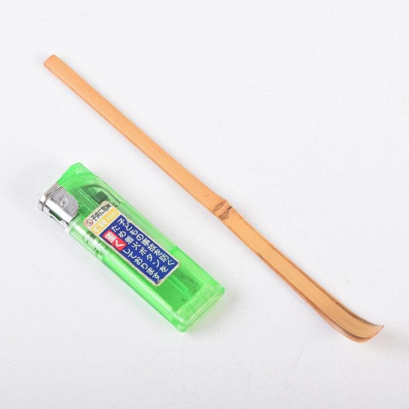 茶道具　人間国宝　荒川豊蔵作　茶杓　銘「不動」　共筒共箱　V　8692