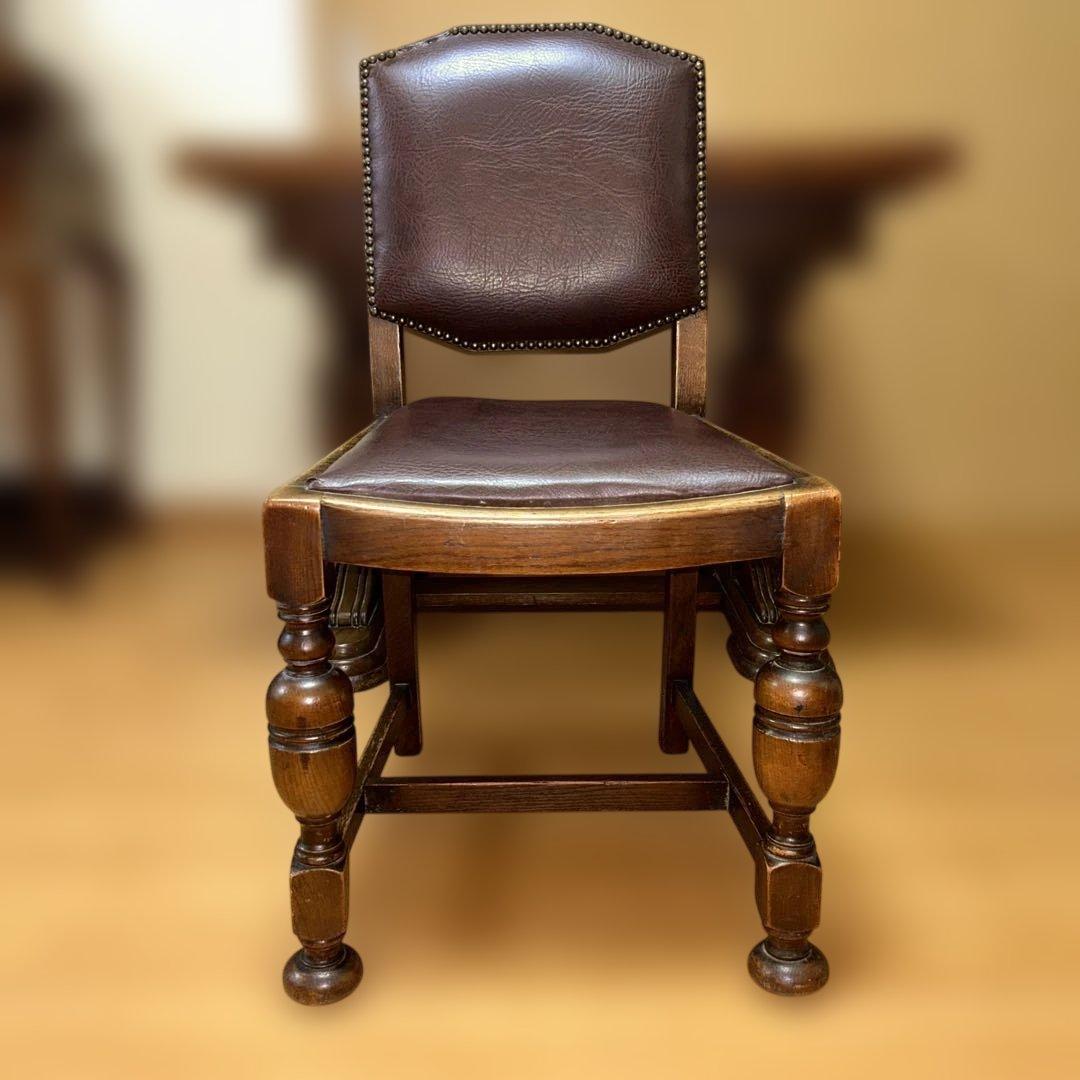 バルボスレッグ　椅子　イギリス　アンティーク