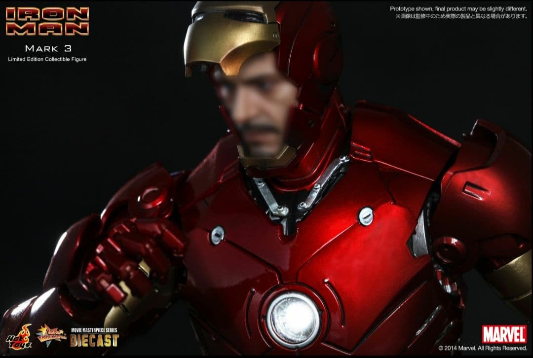 【新品未使用】ホットトイズ アイアンマン・マーク3 DIECAST 1/6