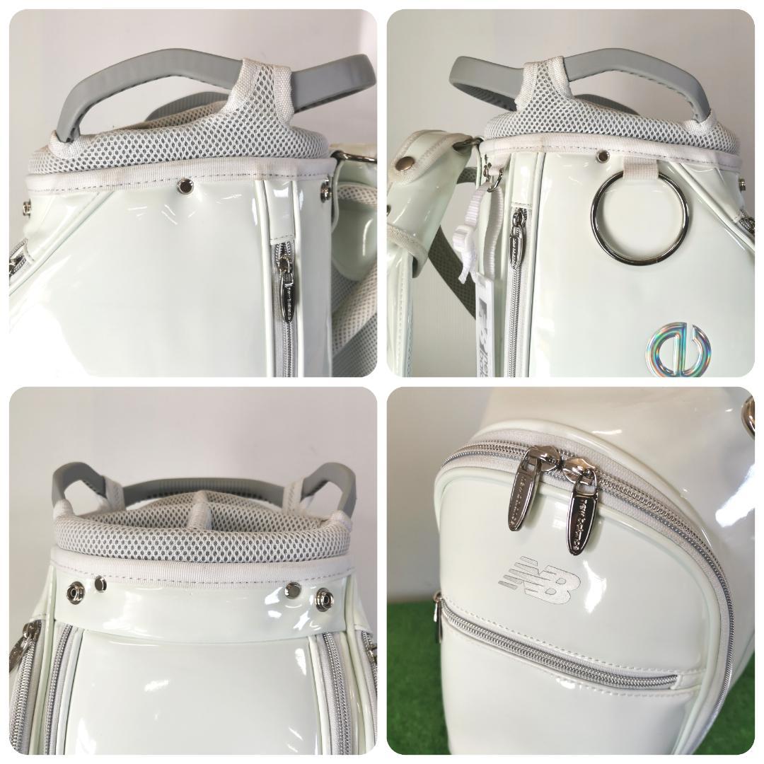 New Balance ニューバランス ゴルフキャディバッグ エナメル ホワイト