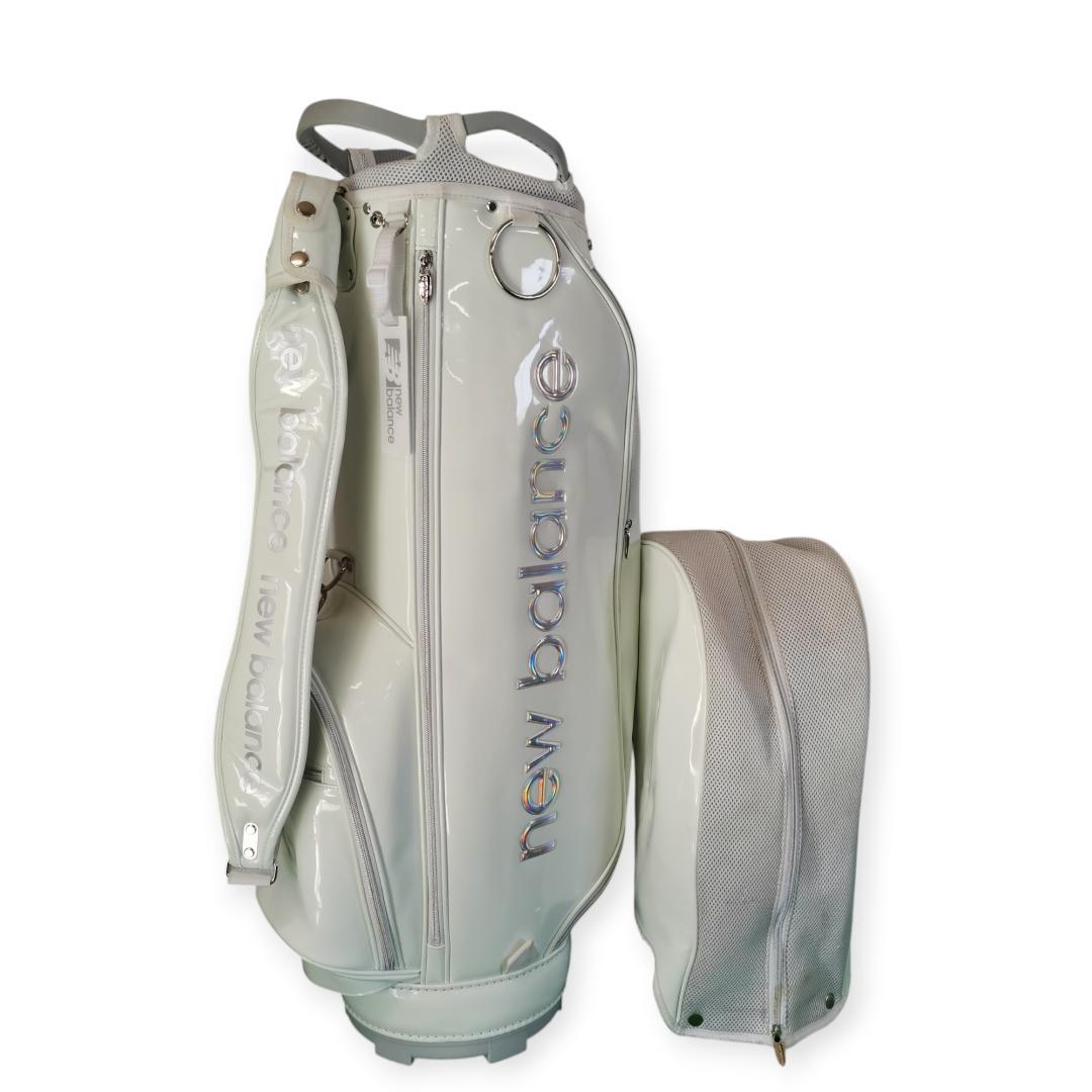 New Balance ニューバランス ゴルフキャディバッグ エナメル ホワイト
