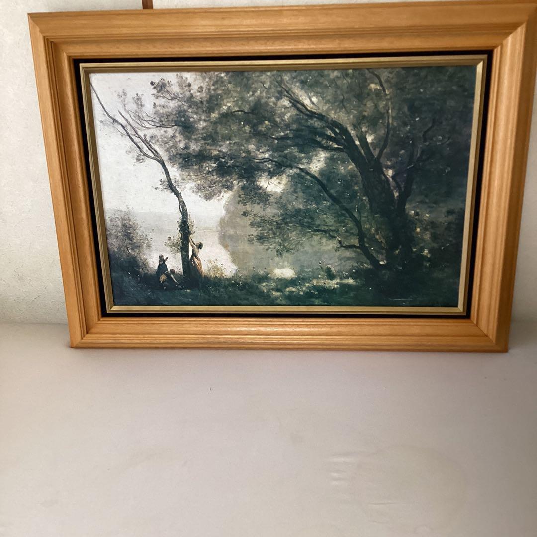 ジャン=バテクストカミーユ・コロー【モルト　フォンテーヌの追憶】プリハード複製画