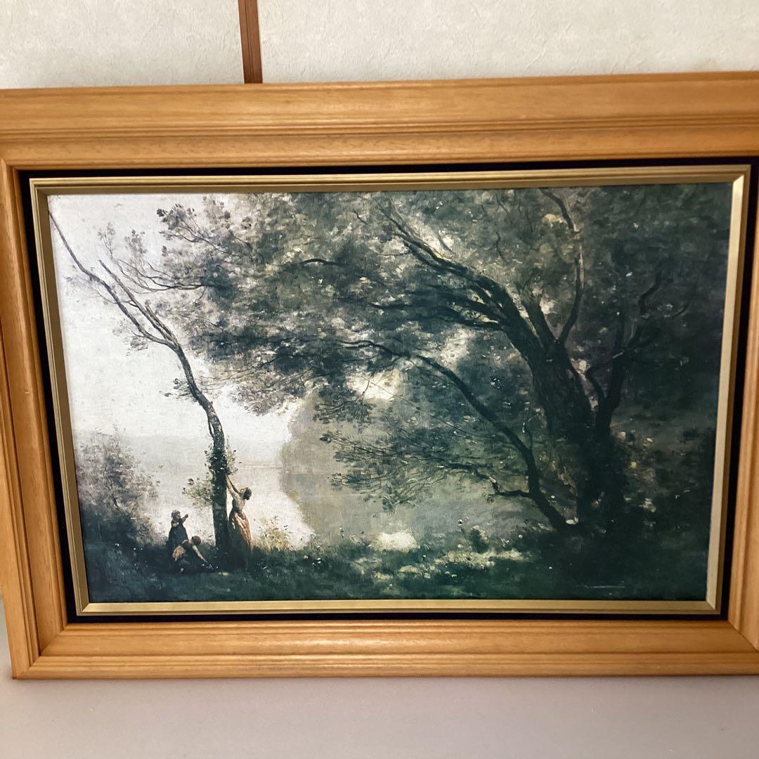 ジャン=バテクストカミーユ・コロー【モルト　フォンテーヌの追憶】プリハード複製画