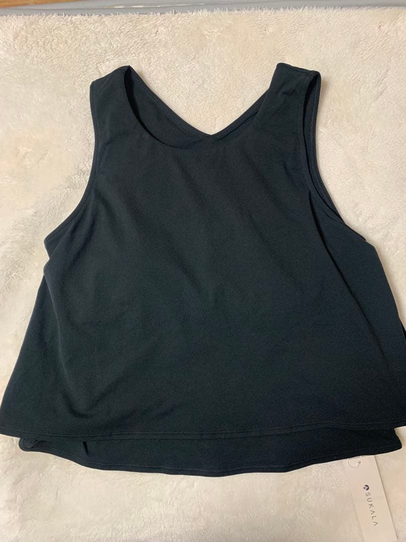 【SUKALA】カップ付きフレアタンクトップ　Lサイズ
