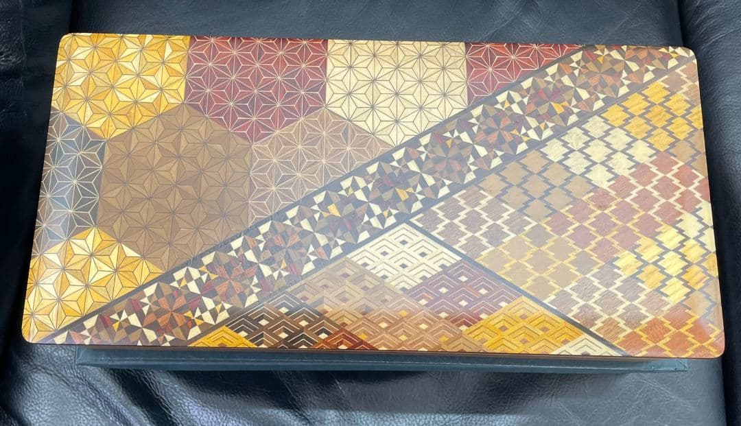 箱根寄せ木細工 寄木細工 つゆき 宝石箱 アクセサリー箱 未使用品