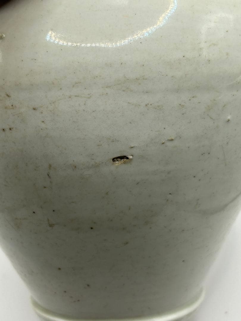 李朝　白磁　大壺　アンティーク　送料込み0308